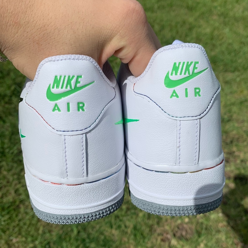 NEW NIKE AIR FORCE 1 LOW MULTI SWOOSH - Picture 3 of 3